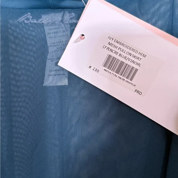 Blue Mesh Skirt - Picture 2 of 2